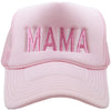 MAMA (Pink and White) Foam Snapback Hat