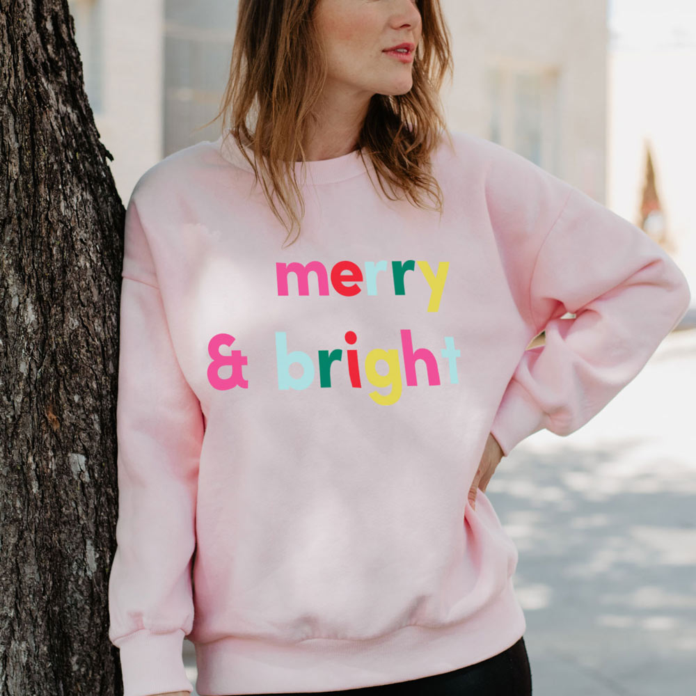 Merry & Bright Christmas Women's Sweatshirt