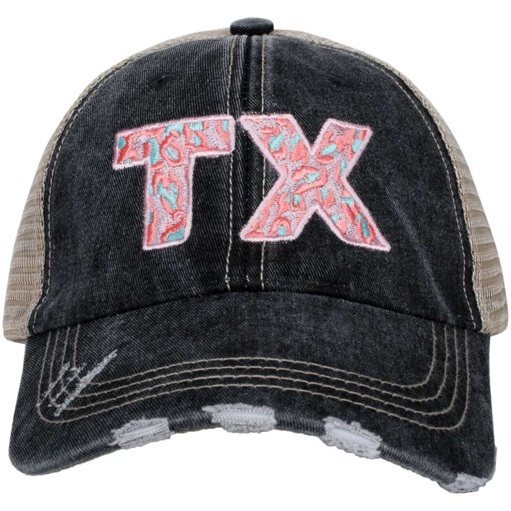 TX PINK Leopard Trucker Hats