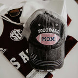 Pink Football Mom Trucker Hats