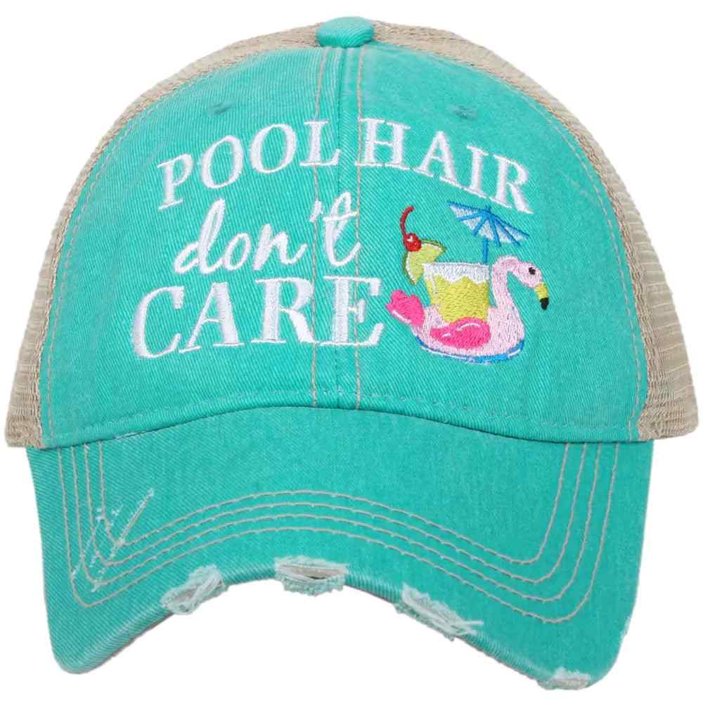 Pool Hair Don't Care (SWAN FLOAT) Trucker Hat