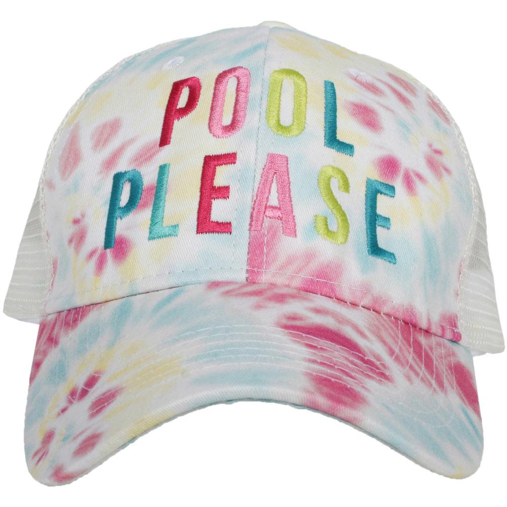 Tie-Dye Trucker Hat | Quality “Pool Please” Hat | Katydid