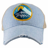Road Trippin' Women's Denim Trucker Hat