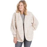 Snow Leopard Lightweight BODY WRAP with Hoodie and Pockets
