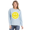 Flower Eye Smiley Corded Sweatshirts