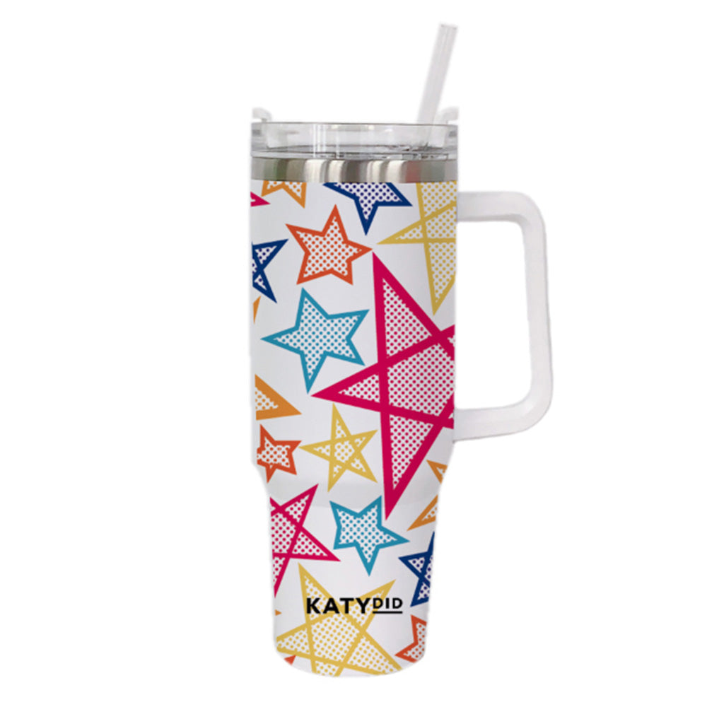 Rainbow Stars Coffee Tumbler Cup