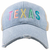 Texas (Multicolored) Trucker Denim Hat