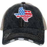 Texas Shape Flag Trucker Hats