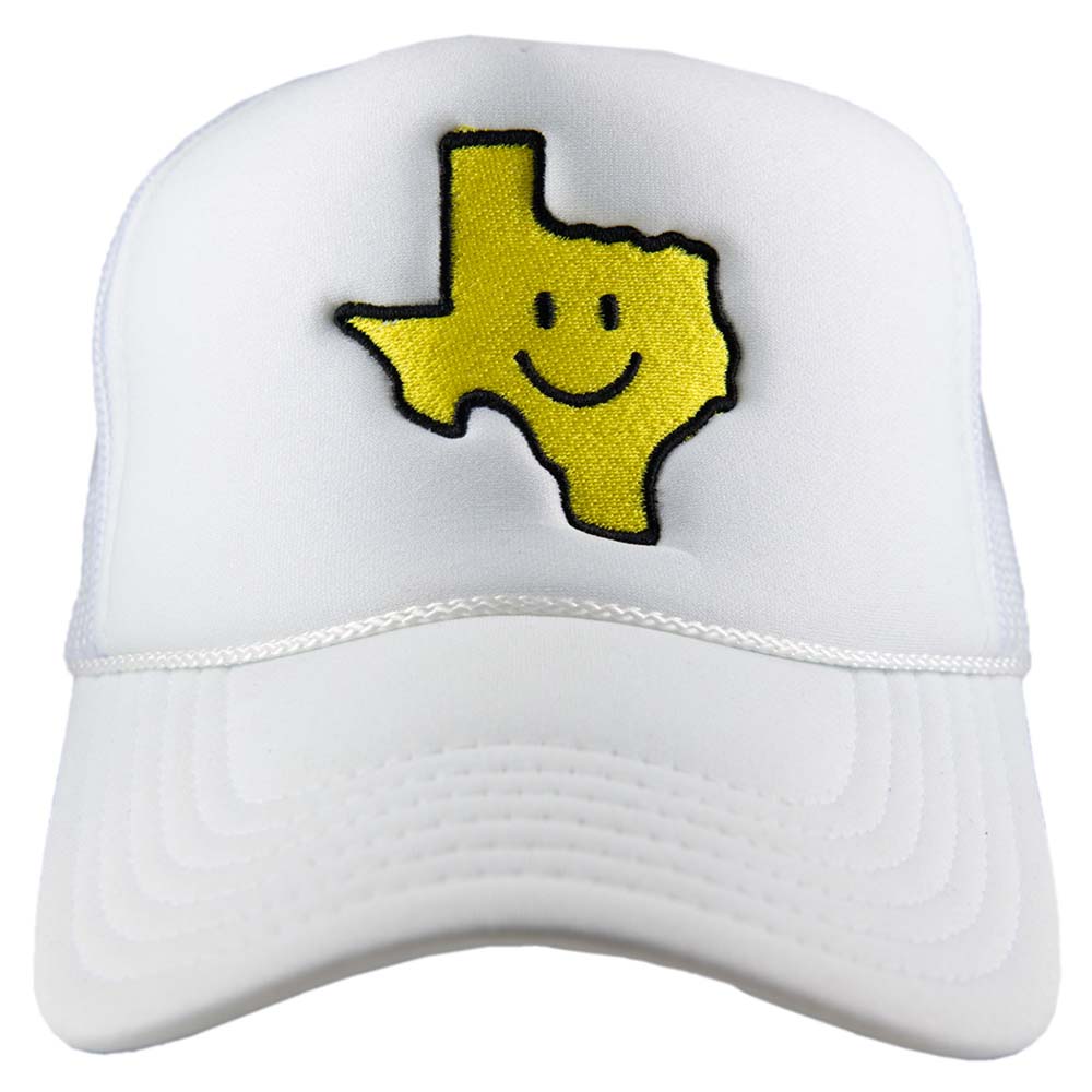 Texas Shape Happy Face Foam Hat