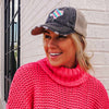 Texas Shape Rainbow Striped Women's Trucker Hats