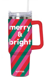 Merry & Bright Christmas Coffee Tumbler