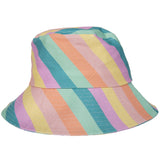 Stripe Print Bucket Hat