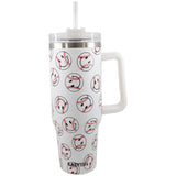 Baseball Happy Faces Tumbler Cup w/ Handle