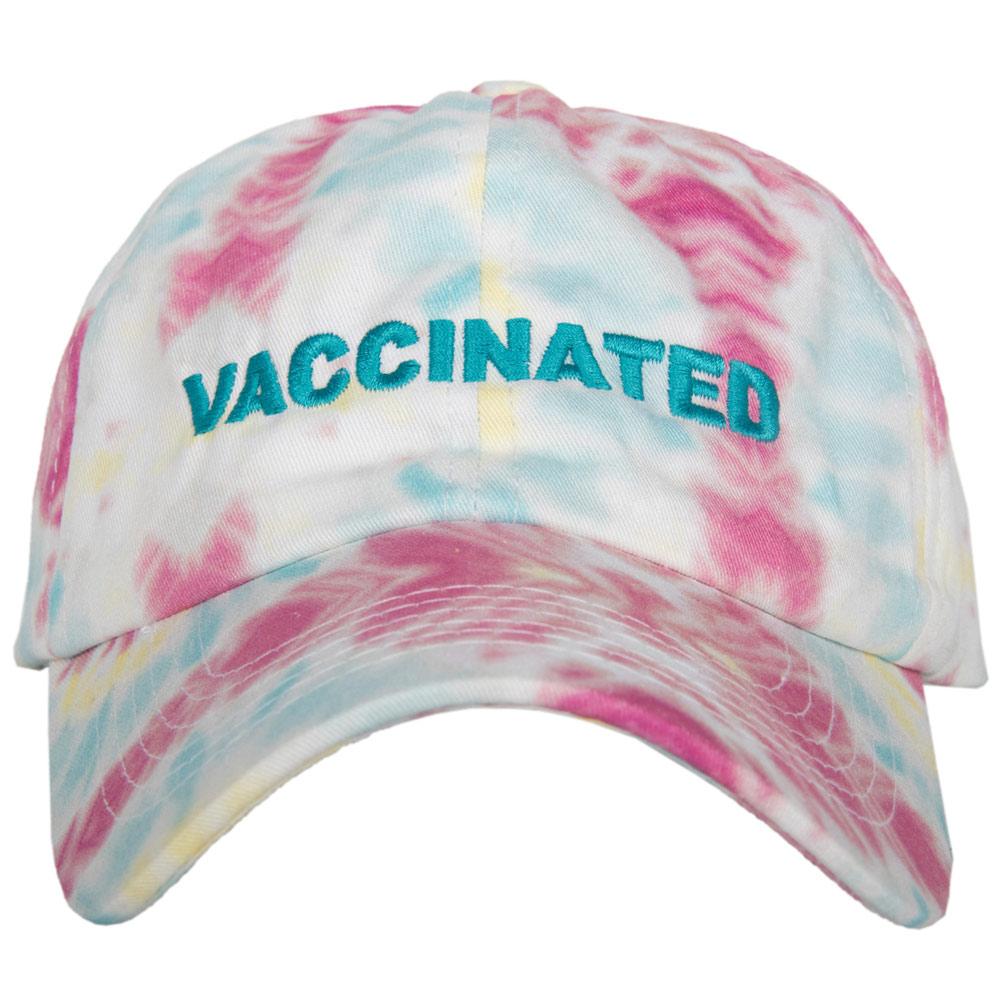 vaccinated-tie-dye-baseball-cap